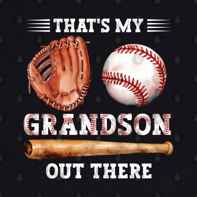 That's My Grandson Out There Baseball Grandma Mother's Day by Asg Design